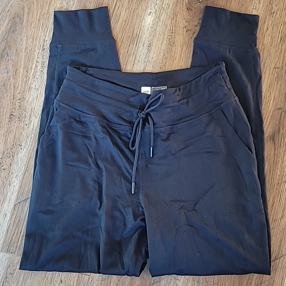 Lole Butter Lounge Pants, Size S, Black, Soft, Pockets, Cuffed Ankles - Picture 2 of 8